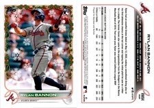 Rylan Bannon 2022 Topps Holiday Baseball Card HW84  Atlanta Braves