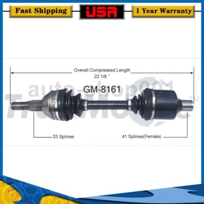 Eje articulado CV delantero derecho para Cadillac DeVille 2005 2004 2003 2002 2001 2000 Foto 1 de 2