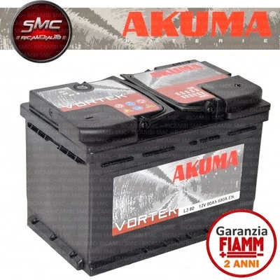 BATTERIA AUTO AKUMA 80 AH KOMFORT+ = BOSCH 74 AH 12V 680A EN ORIGINALE NUOVA - Immagine 1 di 2