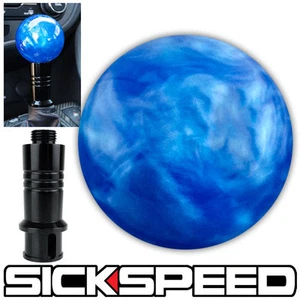 BLUE PEARL SHIFT KNOB & AUTO/AUTOMATIC ADAPTER FOR GEAR SHIFTER KIA - Picture 1 of 1