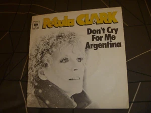 Petula clark, dont cry for me argentina, Germany, 1977, 7" vinyl, rare  - Picture 1 of 4