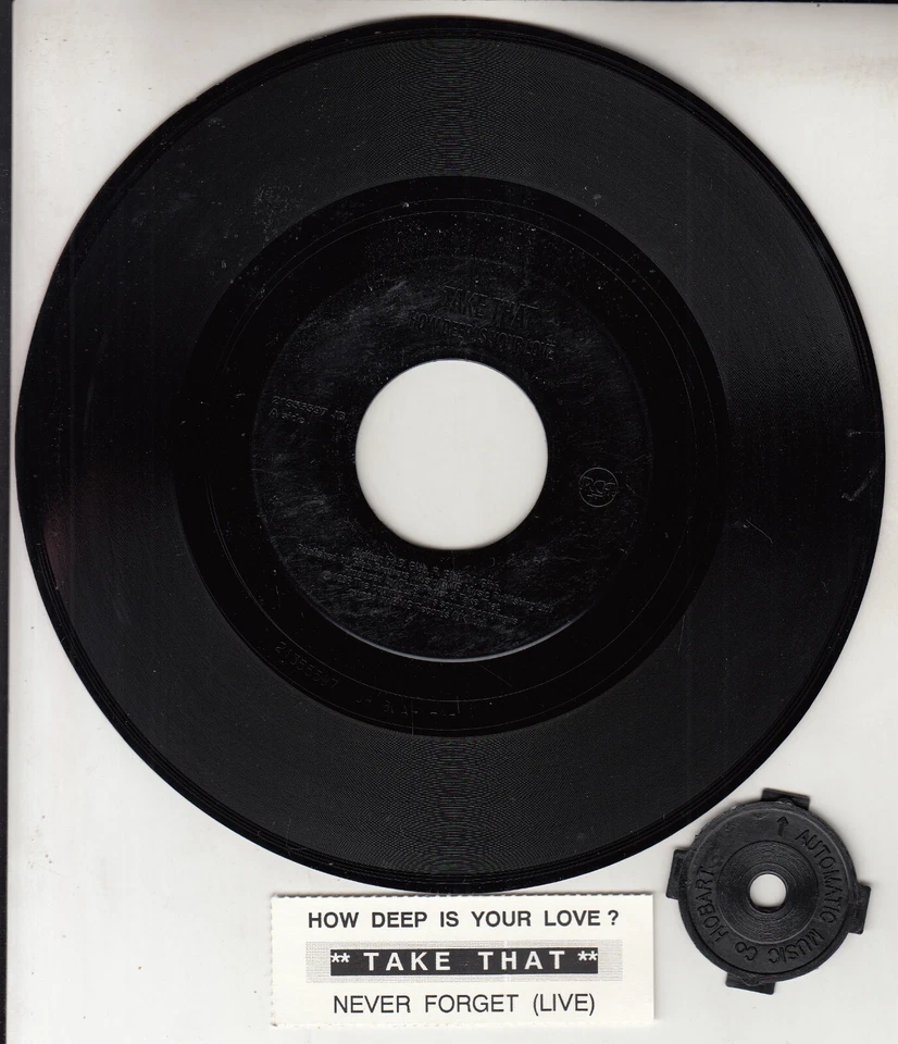 TAKE THAT How deep is your love? 7" 45 rpm record NEW RARE! + juke box strip - Image 1 of 1