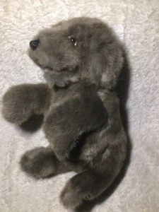 FOLKMANIS Marrón Sentado Mendigando Perro Cachorro Mano Marioneta Peluche Animal de Peluche - Imagen 1 de 4