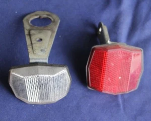 VINTAGE SATE-LITE 117 BS 6102-2 RIFLETTORI SET POSTERIORE ANTERIORE + supporti - Foto 1 di 4