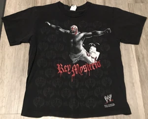 Youth Rey Mysterio WWE Hybrid Size Small BLACK Short Sleeve Graphic T Shirt 2008 - Picture 1 of 9