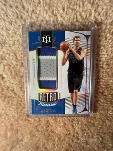 2021-22 National Treasures Dirk Nowitzki Retro Materials GU Patch Jersey /25 - Picture 1 of 3