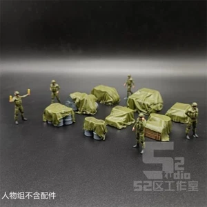 5pcs 1/144 1/100 1/60 Miniatures Deck Hangar Command Staff Ground Scene Figures - Picture 1 of 8