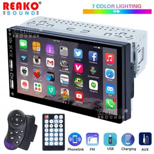 7" Single 1Din Car Stereo Radio FM Bluetooth Touch Screen MP5 Player Head Unit - Picture 1 of 13