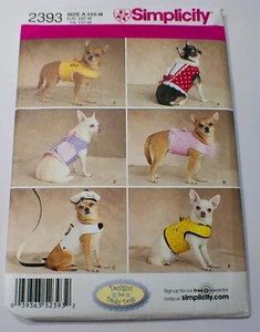 SIMPLICITY  - 2393 - DOG CLOTHES - Picture 1 of 9