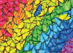 Rompecabezas fotográfico de mariposas arco iris con licencia Turner - 1000 piezas. - Imagen 1 de 6