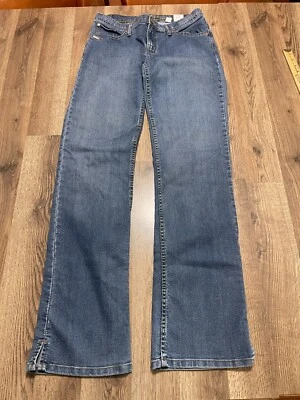 Pantalones de mezclilla Cruel para niña, para mujer talla 09 largos, azules, denim, ajustados, lavado medio Foto 1 de 4