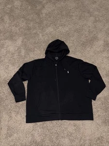 Polo Ralph Lauren Men’s Double Knit Full Zip Hoodie Jacket Black Size 2XB NWOT - Picture 1 of 10