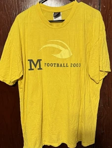 Michigan Wolverines Vintage 2003 T-Shirt Gr. XL gelb - Bild 1 von 12