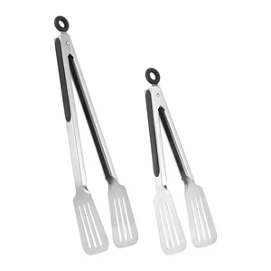Metal Tongs for Cooking, Set of 2 Stainless Steel Spatula Tongs for Grilling,... - Picture 1 of 7
