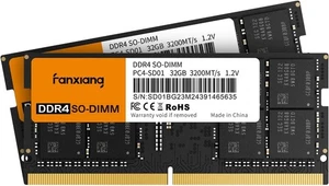 SODIMM DDR4 RAM 64GB(2 x 32GB) 3200MHz Laptop Memory CL22 1.2V Dual Channel - Picture 1 of 7