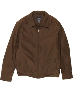 DOCKERS Mens Bomber Jacket UK 40 Large Brown Polyester MN07 - Picture 1 of 4