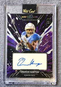 Wild Card Metallix Omarion Hampton RC/3 2025 púrpura novato #WMPA-OH - Imagen 1 de 2