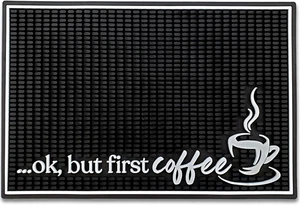 Coffee Bar Mat - Coffee Bar Accessories & Decor for Countertops - Rubber Mat - 1 - Picture 1 of 12