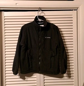 Columbia Sportswear ~ Fleece Jacket ~ Full Zip ~ Youth Size 8 ~ Black ~ Pockets  - Picture 1 of 8