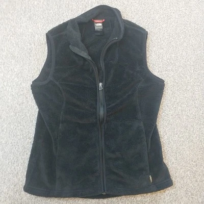 Chaleco The North Face Mujer Mediano M Negro Polar Cremallera Completa Bolsillos Exterior Cálido Foto 1 de 4