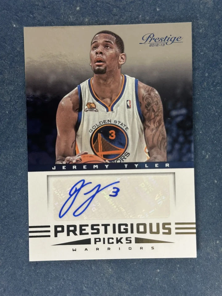 2012-13 Panini Prestige Jeremy Tyler Autograph Warriors - Image 1 of 2