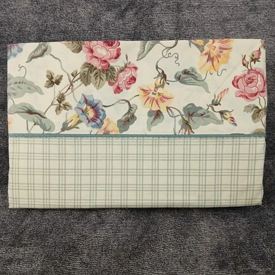 Sábana Plana Laura Ashley Queen Melrose Check Morning Glory DEFECTOS Nueva De Colección Hecha en EE. UU. Foto 1 de 4