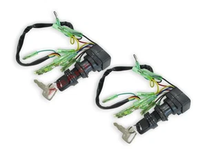 Ignition Switch Key Set 703-82510-43 2PCS for Yamaha Outboard Remote Control Box - Picture 1 of 17