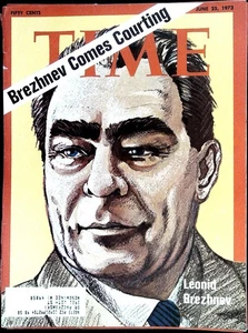 Time Magazine June 25, 1973 Russia's Leonid Brezhnev FRONT COVER ONLY - Picture 1 of 1