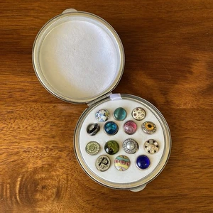 Kameleon Jewel Pop Lot - Compact Full Of 14 Sterling Silver JewelPops - Picture 1 of 12