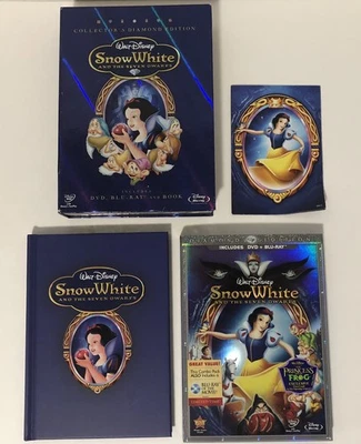 Disney’s Snow White and the Seven Dwarfs Collector's Diamond Ed Blu-ray DVD Book - Image 1 of 4