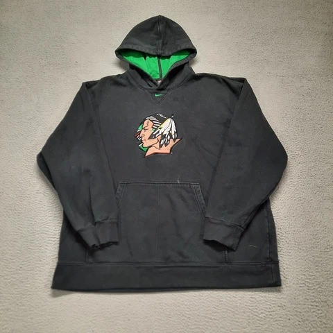 Nike Fighting Sioux North Dakota UND Hoodie Sweatshirt Pullover Men's XL Black Cover