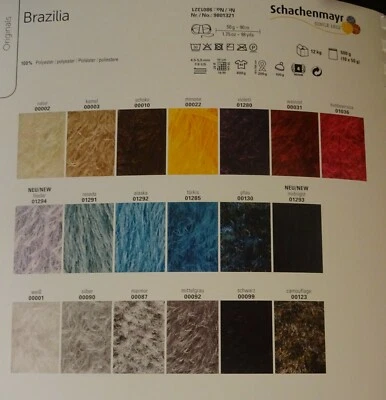 75 €/1 kg Brazilia Fransenwolle Strickgarn Schachenmayr 50 g - Bild 1 von 2