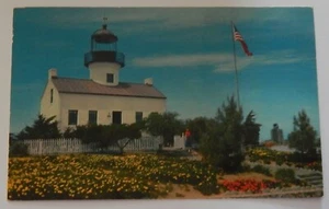 Antigua postal española Lighthouse Point Loma San Diego California vintage 1959 - Imagen 1 de 2