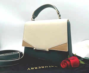 AUTHENTISCH NEU MIT ETIKETT $ 700 Strathberry Trinity dreifarbige Leder-Oberteil Griff Schultertasche - Bild 1 von 12