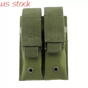 MOLLE Doble Cargador Bolsa Pistola Mag Soporte Funda Puede Sostener Linterna Cuchillo - Imagen 1 de 10