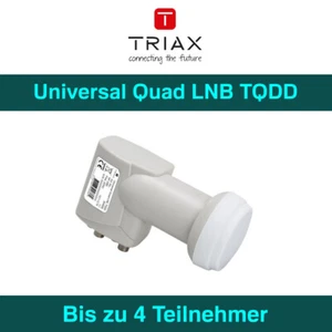 Quad LNB 4fach 4 Teilnehmer LNC hdtv uhd 4K TRIAX TQDD UNIVERSAL QUAD - Bild 1 von 4