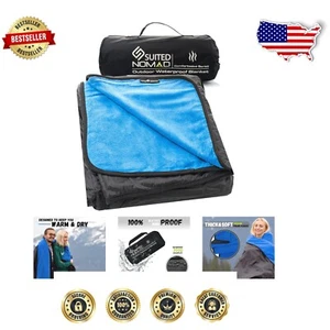 Extra Large Waterproof Stadium Blanket – Cozy Fleece for Cold Weather Adventures - Picture 1 of 9