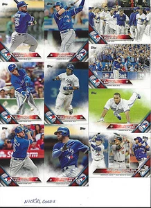 2016 Topps Full Toronto Blue Jays Team Set Biagini Bautista Josh Donaldson 37 - Imagen 1 de 2