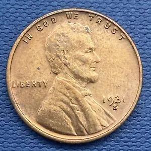 1931 S Wheat Penny Lincoln Cent 1c High Grade UNC Cleaned #41810 - Picture 1 of 2