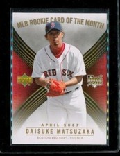 2007 UPPER DECK ROOKIE OF THE MONTH Baseball Card #1 DAISUKE MATSUZAKA Red Sox