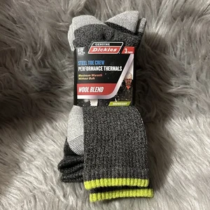 Calcetines Genuinos Dickies Puntera de Acero Crew Para Hombre Talla 6-12 Gris Mezcla de Lana Térmica - Imagen 1 de 6