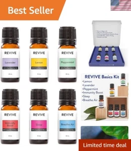 Compact Aromatherapy Essentials Set - 100% Pure Oils for All Seasons Relaxation - Picture 1 of 11