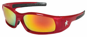 MCR Safety SR13R Red Frame, Red/Orange Mirror Safety Glasses