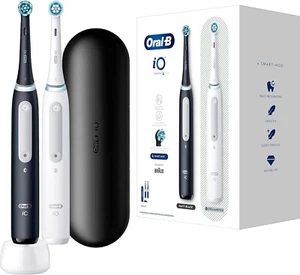 Oral-B Elektrische Zahnbürste - iO 4 + 2. Handstück - Black/White - Bild 1 von 1