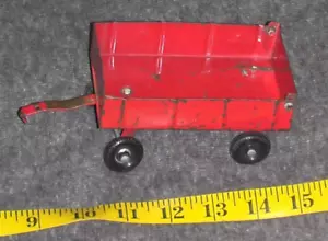 ERTL Case IH International red Farm Barge Wagon Trailer 1/32 toy tractor flare - Picture 1 of 5
