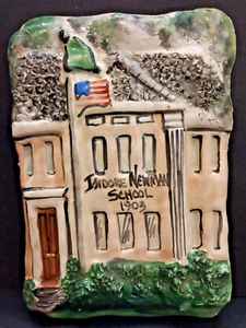 Isadore Newman School New Orleans Clay Originals Ceramic Signed Wall Plaque, - Picture 1 of 6