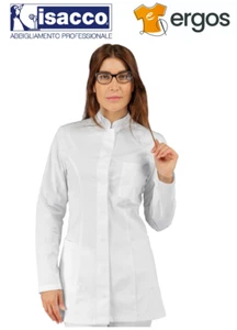 Isacco Casacca COSTARICA Manica Lunga Elasticizzata Donna Camice Divisa Medico - Foto 1 di 2