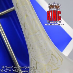 Vintage King H. N. White 2B Liberty Trombone World’s Finest White Lacquer