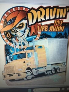 NEU Trucker T-Shirt: Driving My Life Away (viele Farben & Größen) - Bild 1 von 1