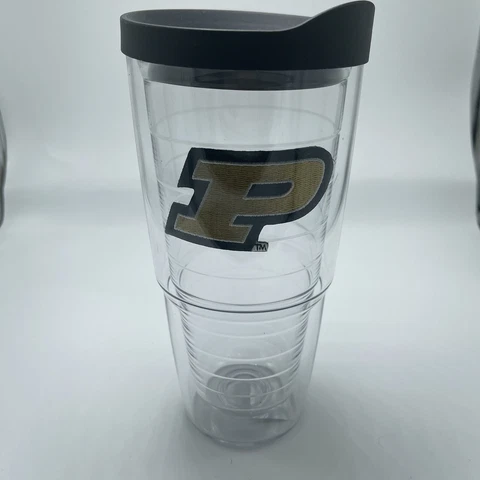 Purdue Boilermaker 24oz Insulated Tumbler Tervis Travel Cup W Lid Cover
